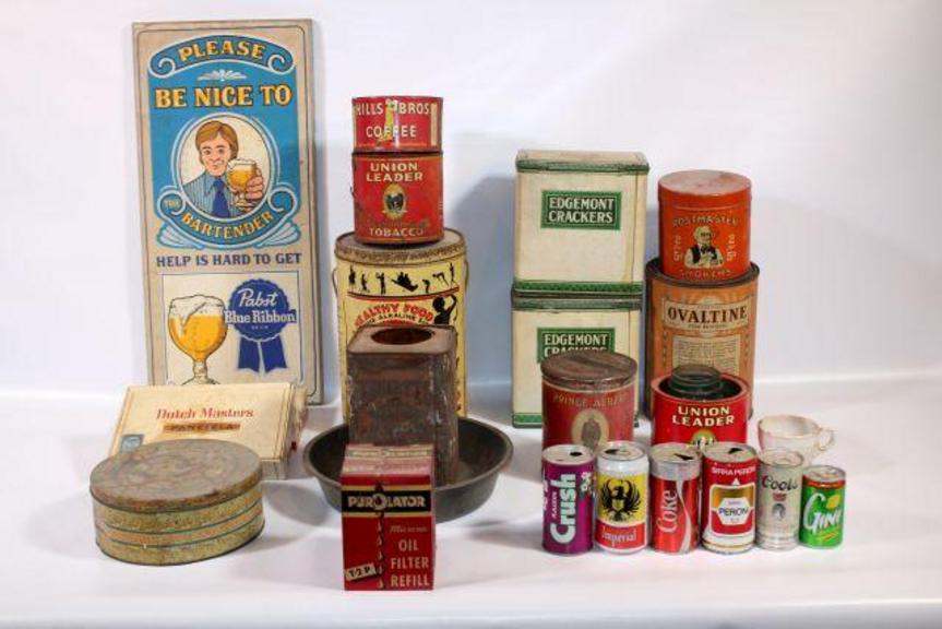 Auction Ohio TIN CANS