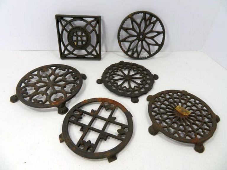 Auction Ohio CastIron Trivets