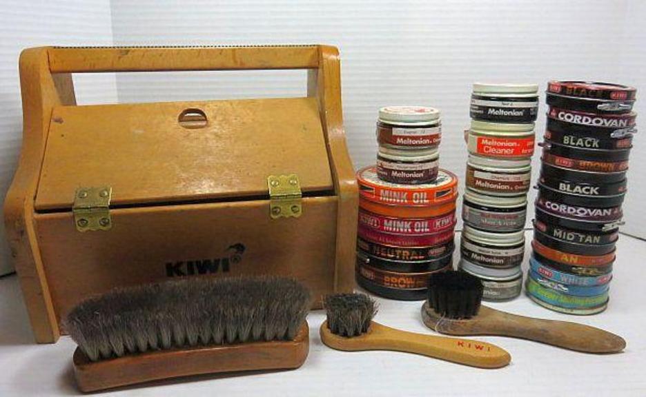 Vintage kiwi shoe shine on sale box