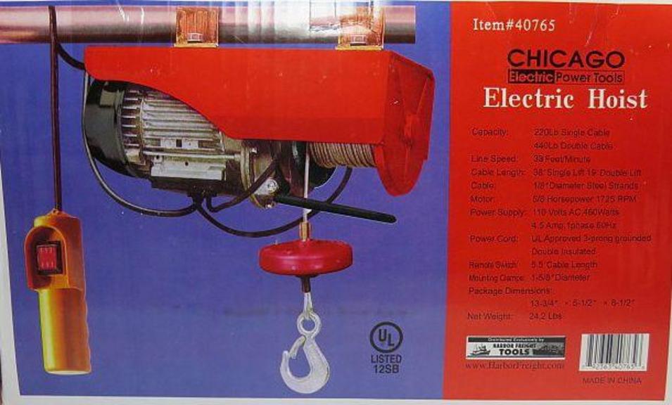 Auction Ohio Electric Hoist