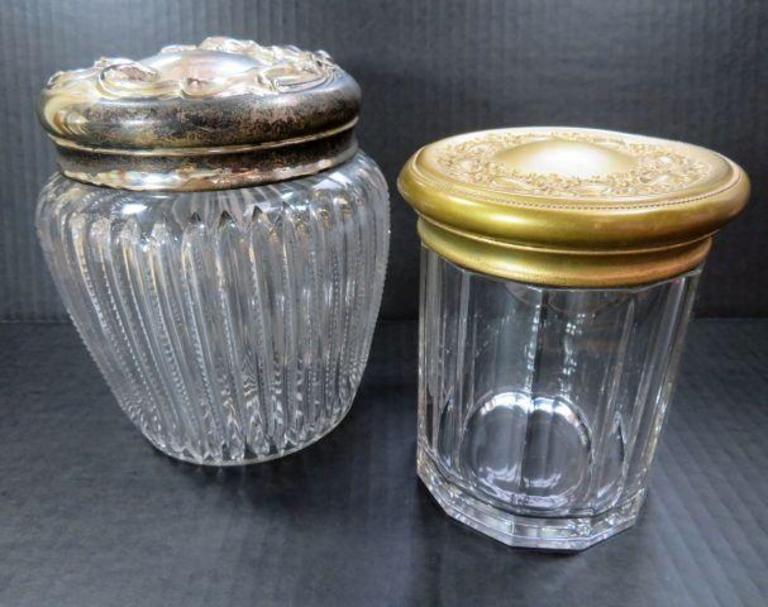 Auction Ohio Antique Glass Humidors