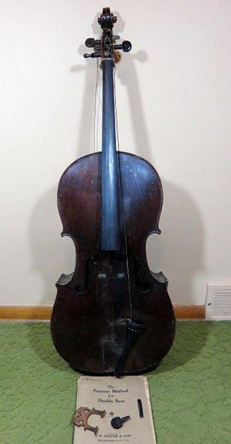 Auction Ohio Antique Double Bass Cello