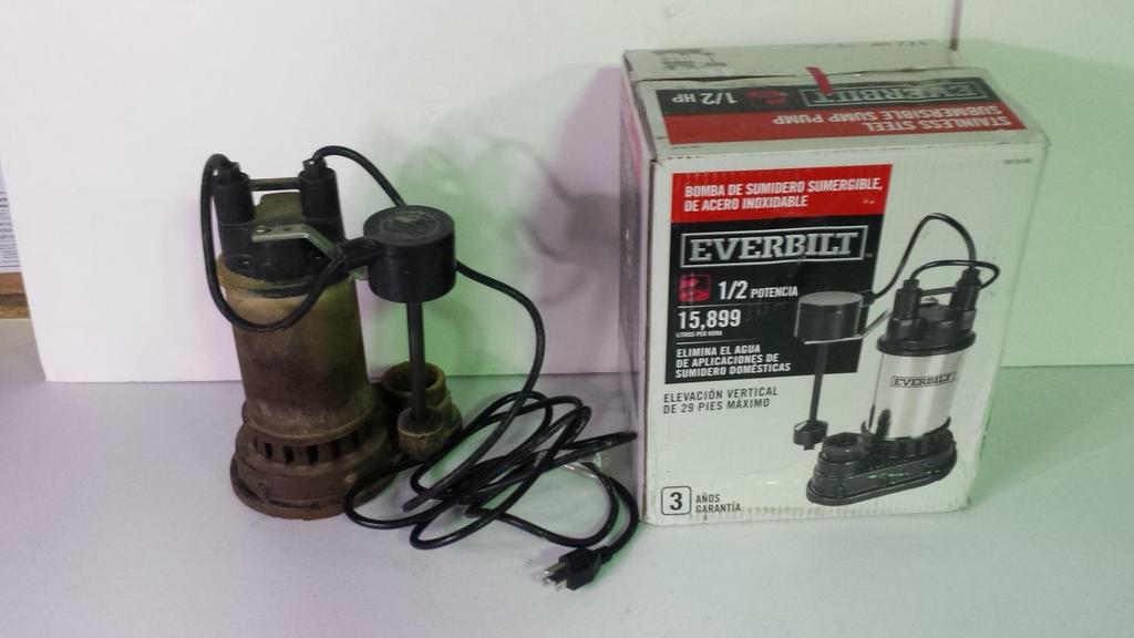 Auction Ohio Everbilt 1/2 HP Sump Pump