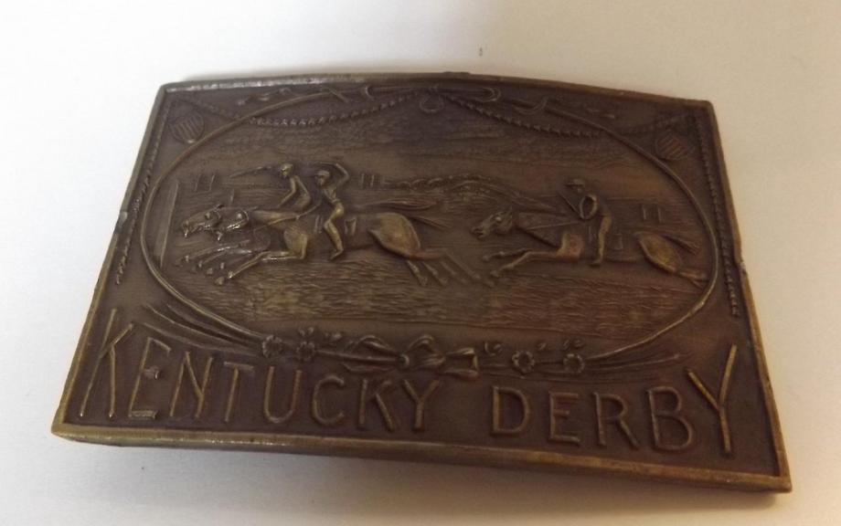 Auction Ohio Kentucky Derby Belt Buckle