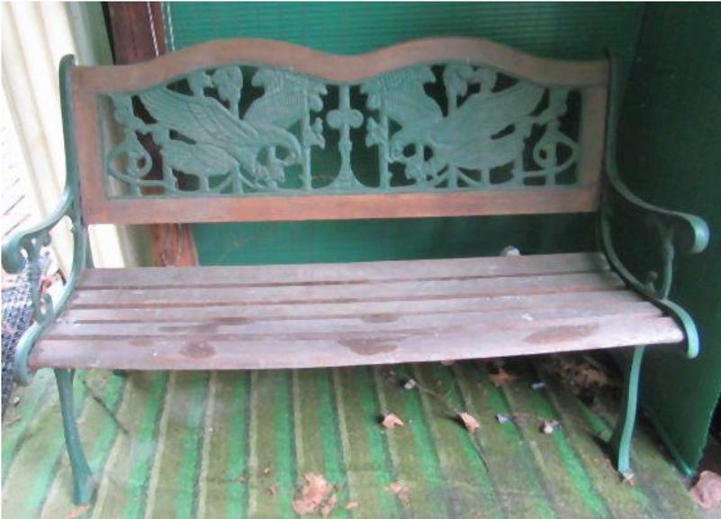 Auction Ohio Eagle Bench