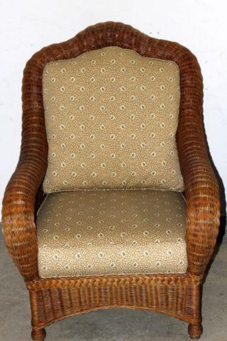 Ethan allen 2025 wicker chair