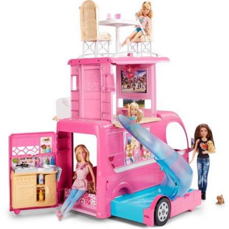 barbie car camper