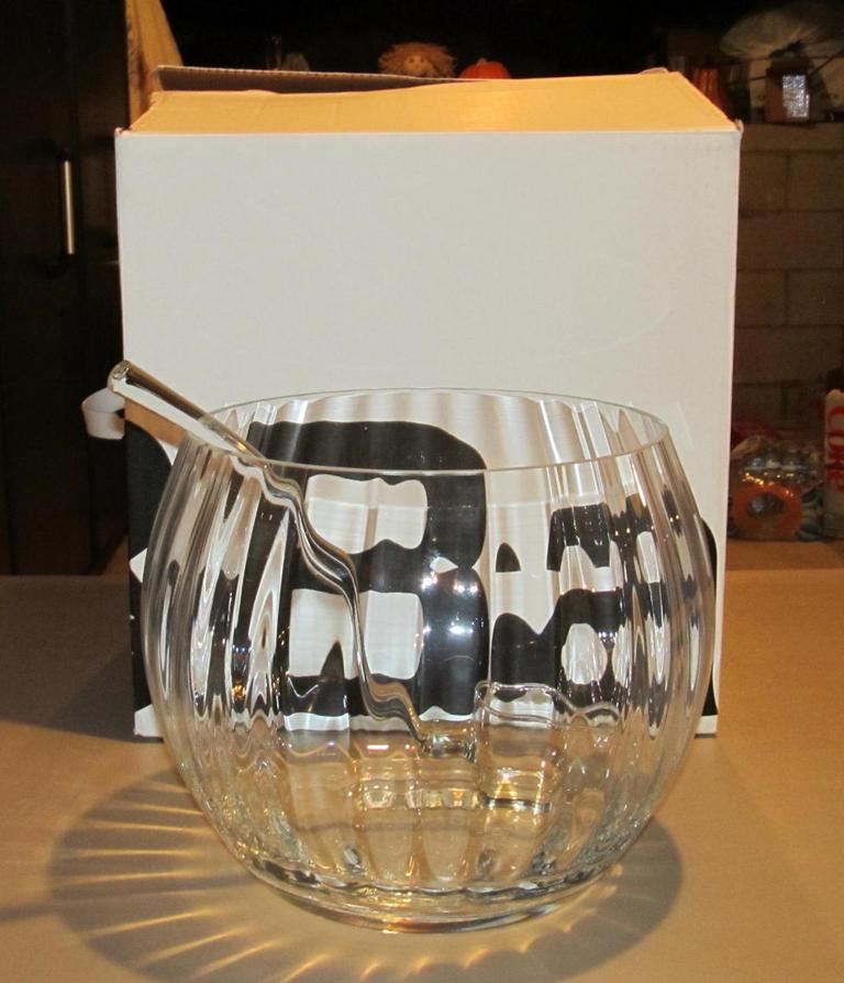 Auction Ohio Crate & Barrel Punch Bowl