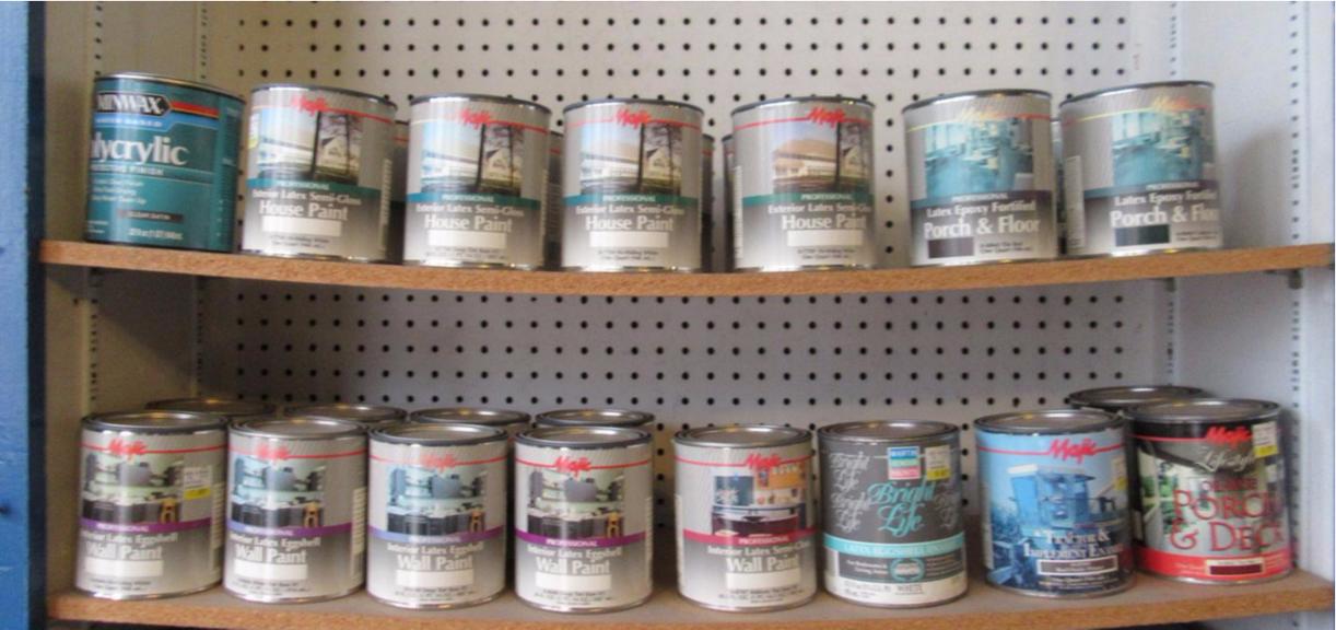 Auction Ohio Assortment of Quarts of Paint