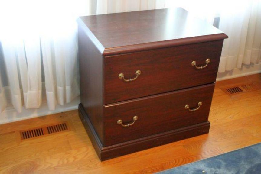 Auction Ohio | WOOD FILE CABINET