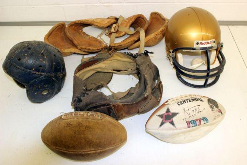 Auction Ohio Vintage Football Equipment