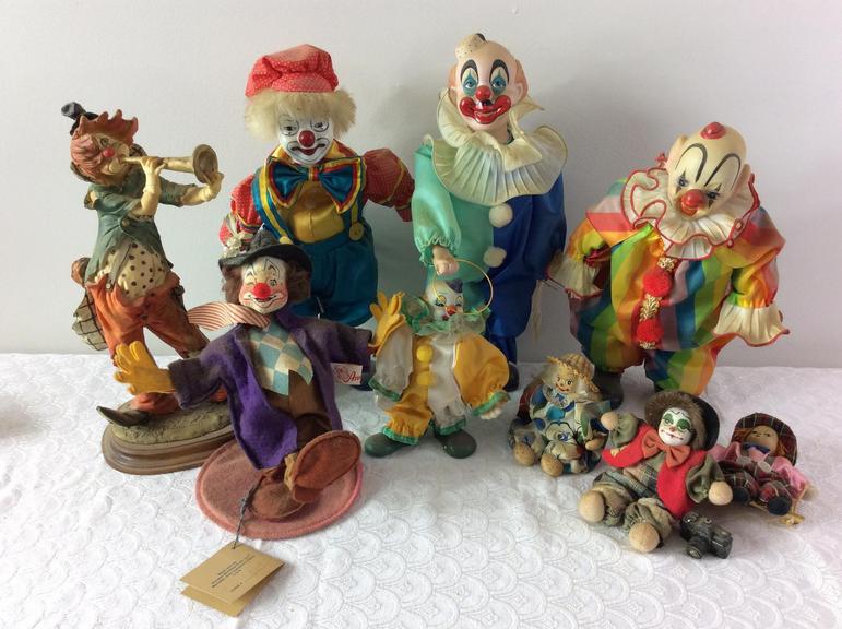 Auction Ohio Lot of Clown Collectibles