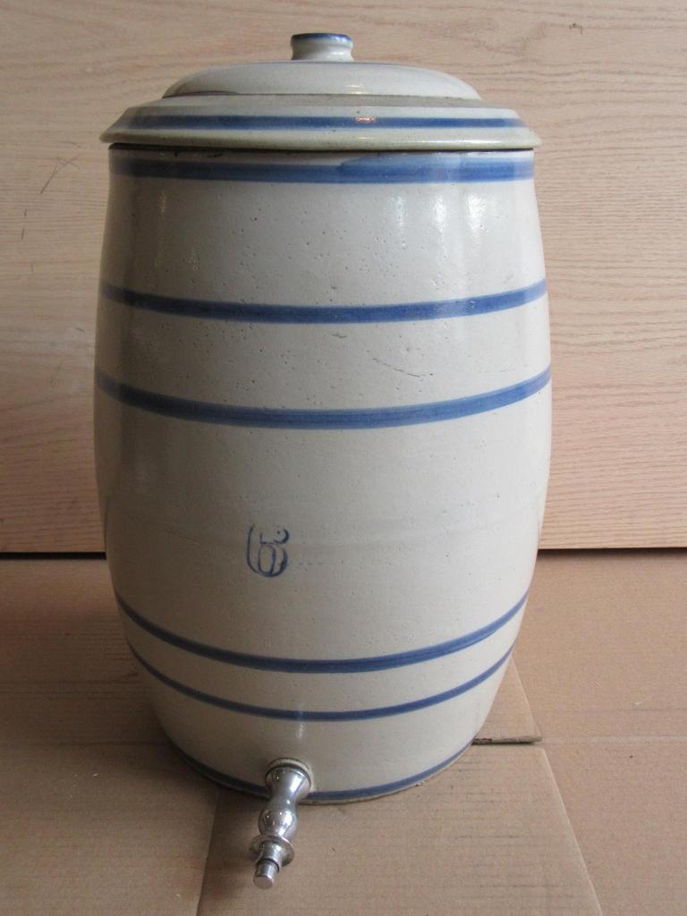 Auction Ohio Vintage Crock w/ Spigot