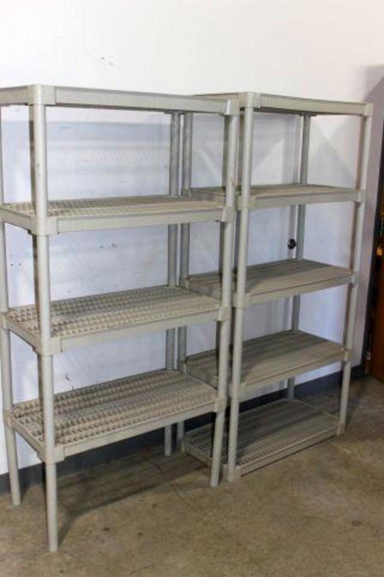 Auction Ohio Plastic Shelving Units