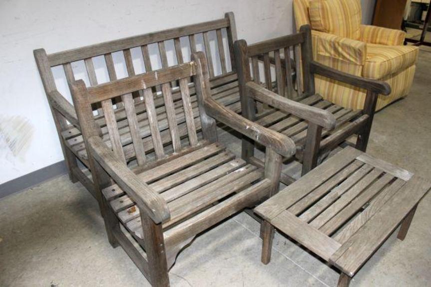 Smith and hawken teak outdoor deals furniture