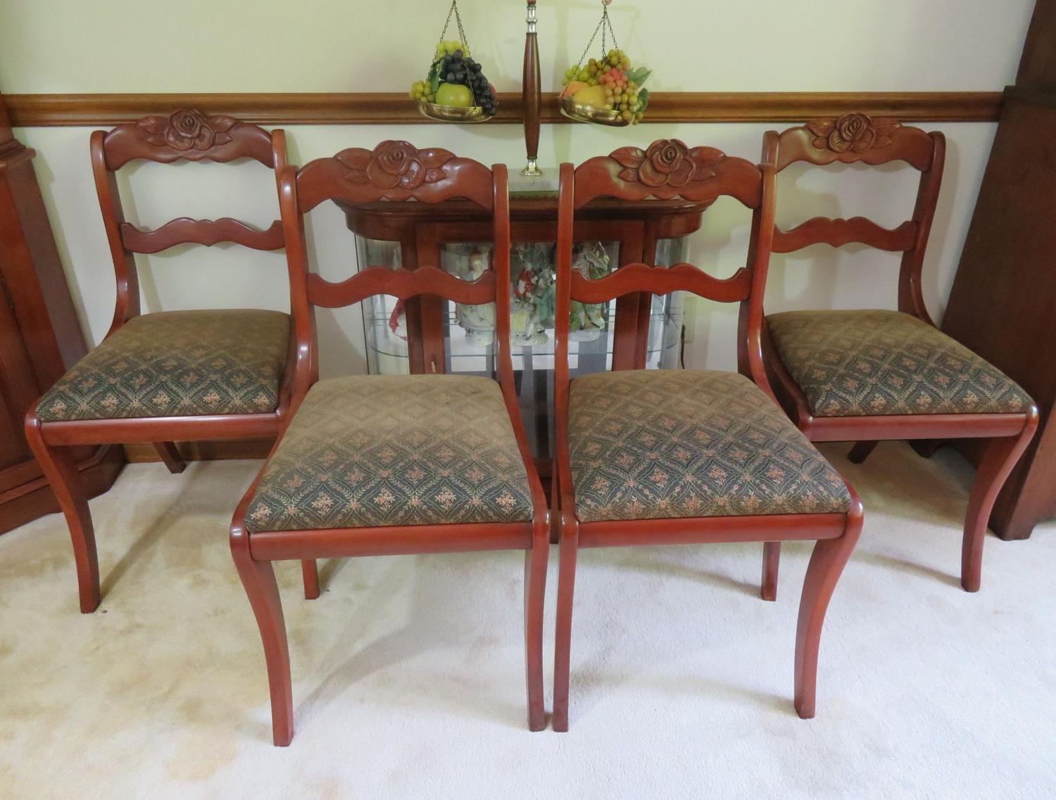 Auction Ohio Rose Back Chairs