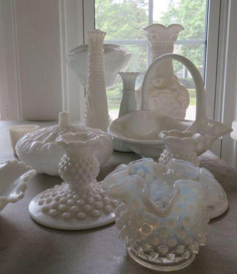 Auction Ohio Milk Glass Collection