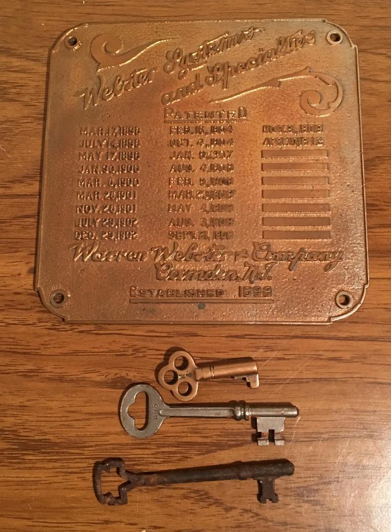 Auction Ohio Webster Systems Plate & Keys