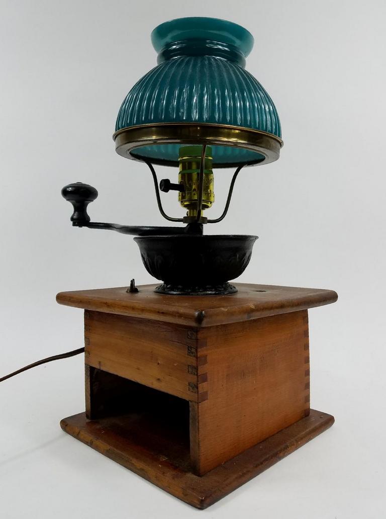 Auction Ohio Coffee Grinder Lamp