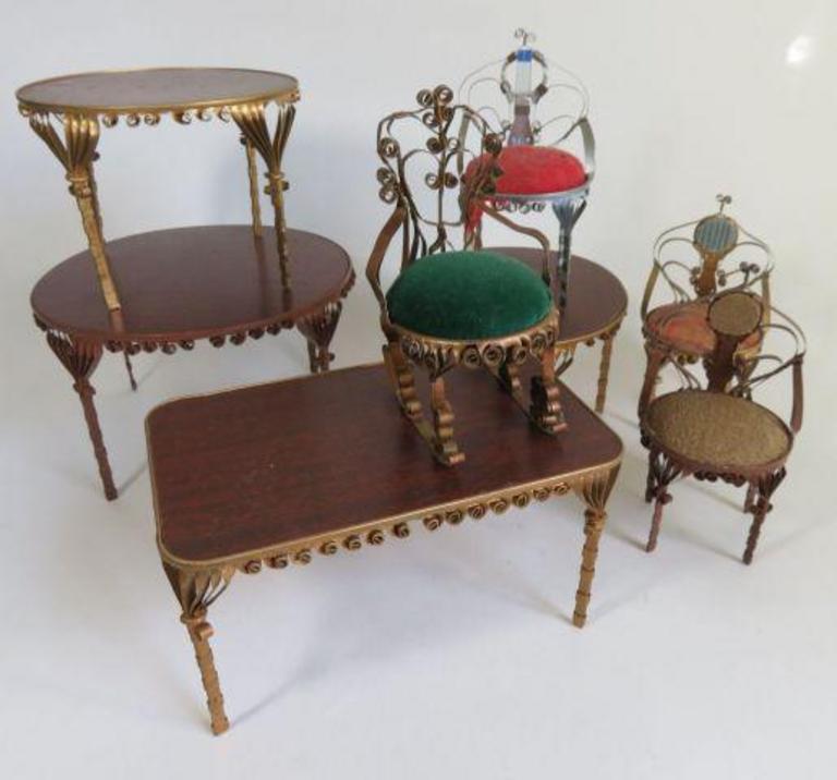 Auction Ohio Tin Can Doll Furniture