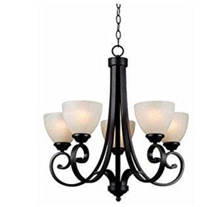 5 light deals chandelier hampton bay