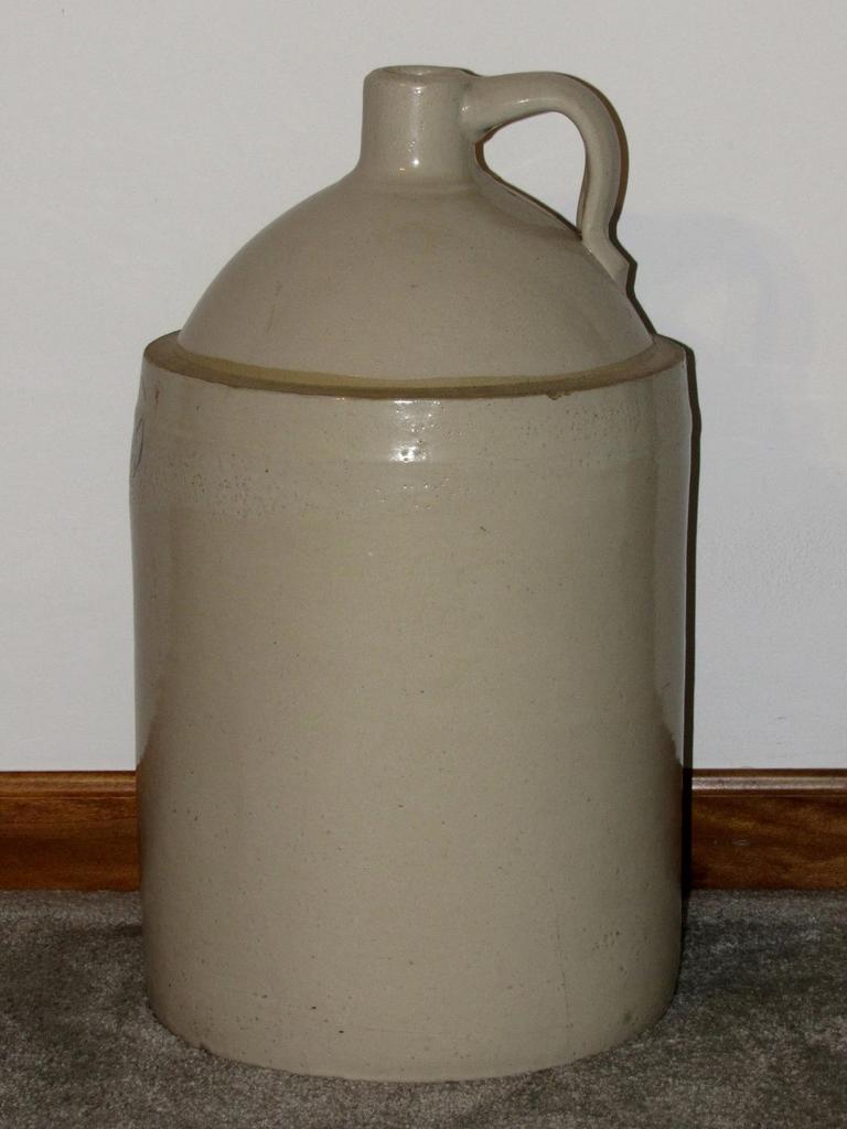 Auction Ohio Stoneware Whiskey Jug