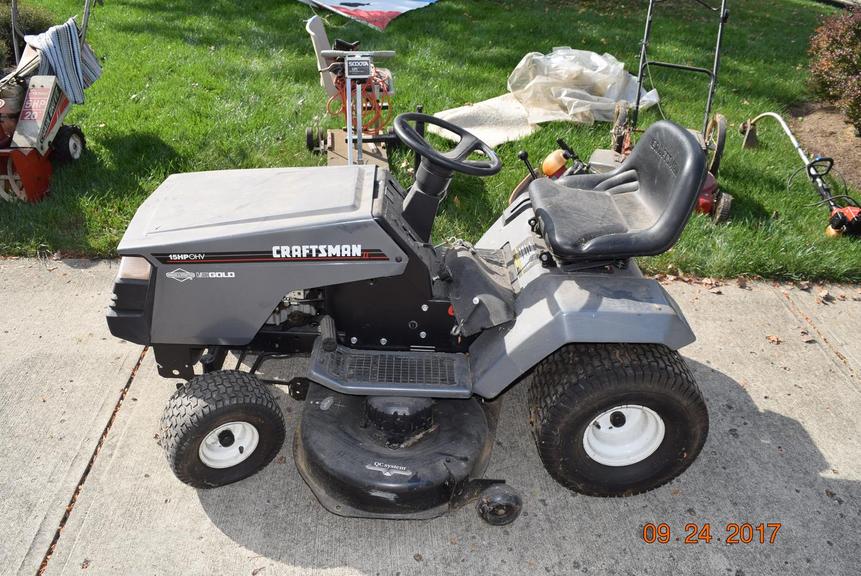 15 hp cheap craftsman riding mower