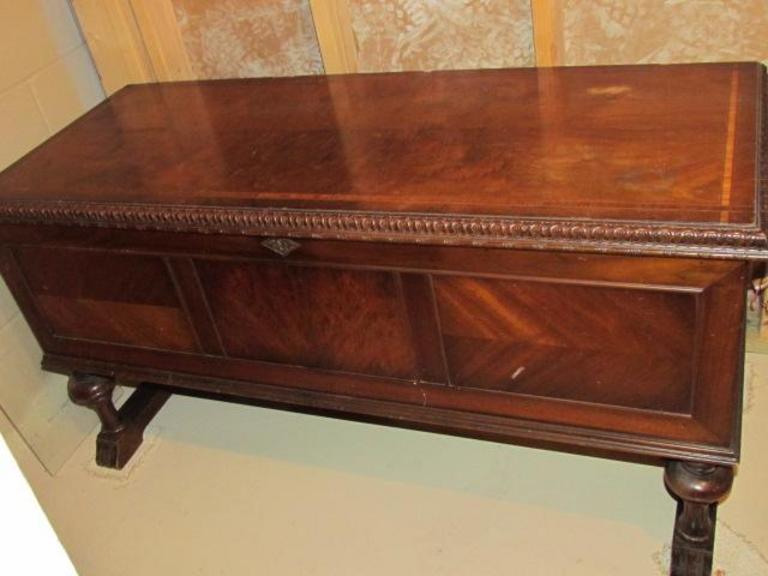 Antique cedar deals chest with legs