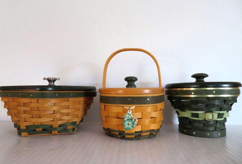 Auction Ohio Longaberger Irish Baskets