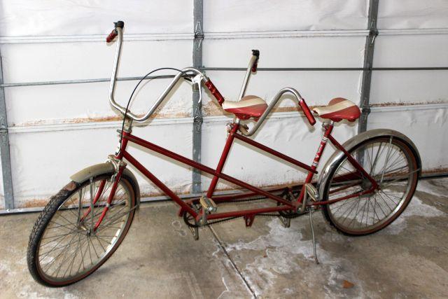 vintage huffy tandem bicycle