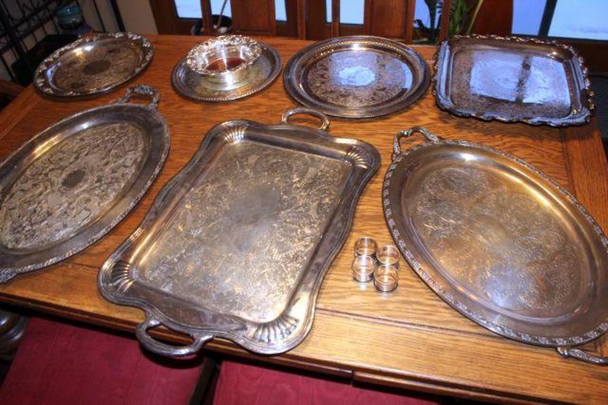 Auction Ohio Silver Plate Platters & Trays