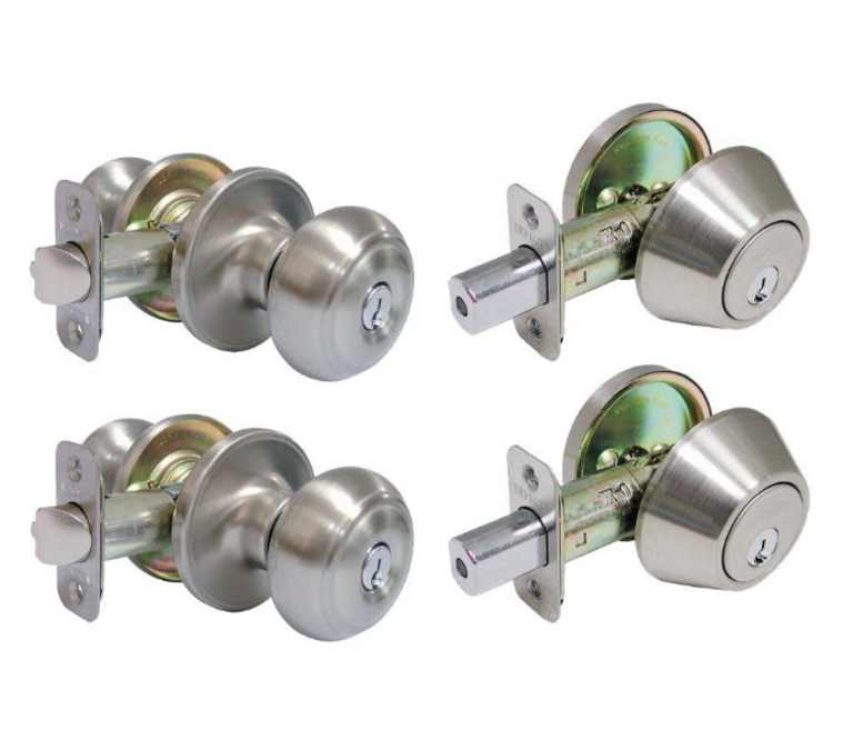 ENTRY KNOB-DEADBOLT TWIN PK.