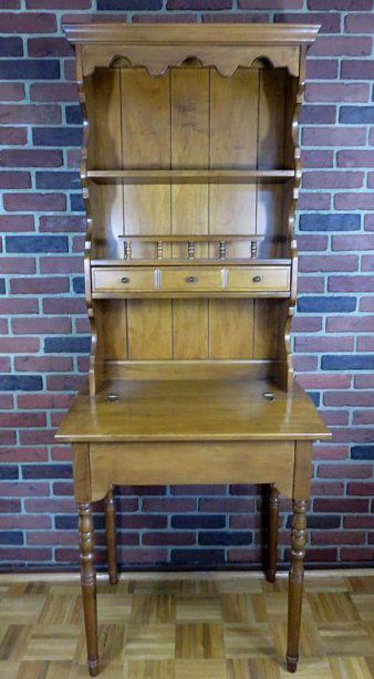 Vintage writing deals desk with hutch