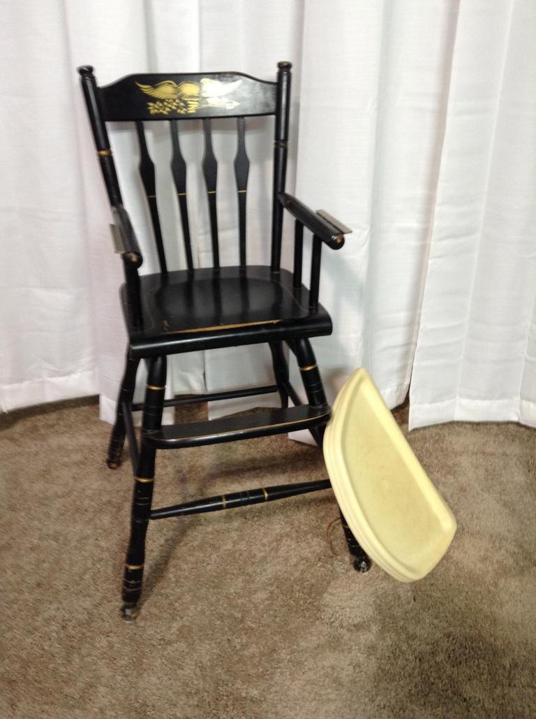 oak hill wooden high chair