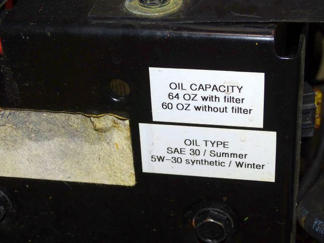 Craftsman lt1000 oil capacity hot sale