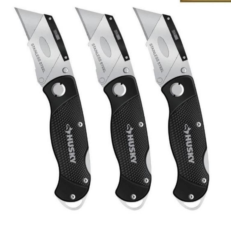 Auction Ohio HUSKY FOLDING KNIVES