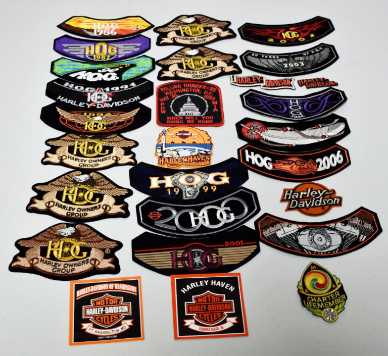 Auction Ohio Harley Davidson Patch Collect