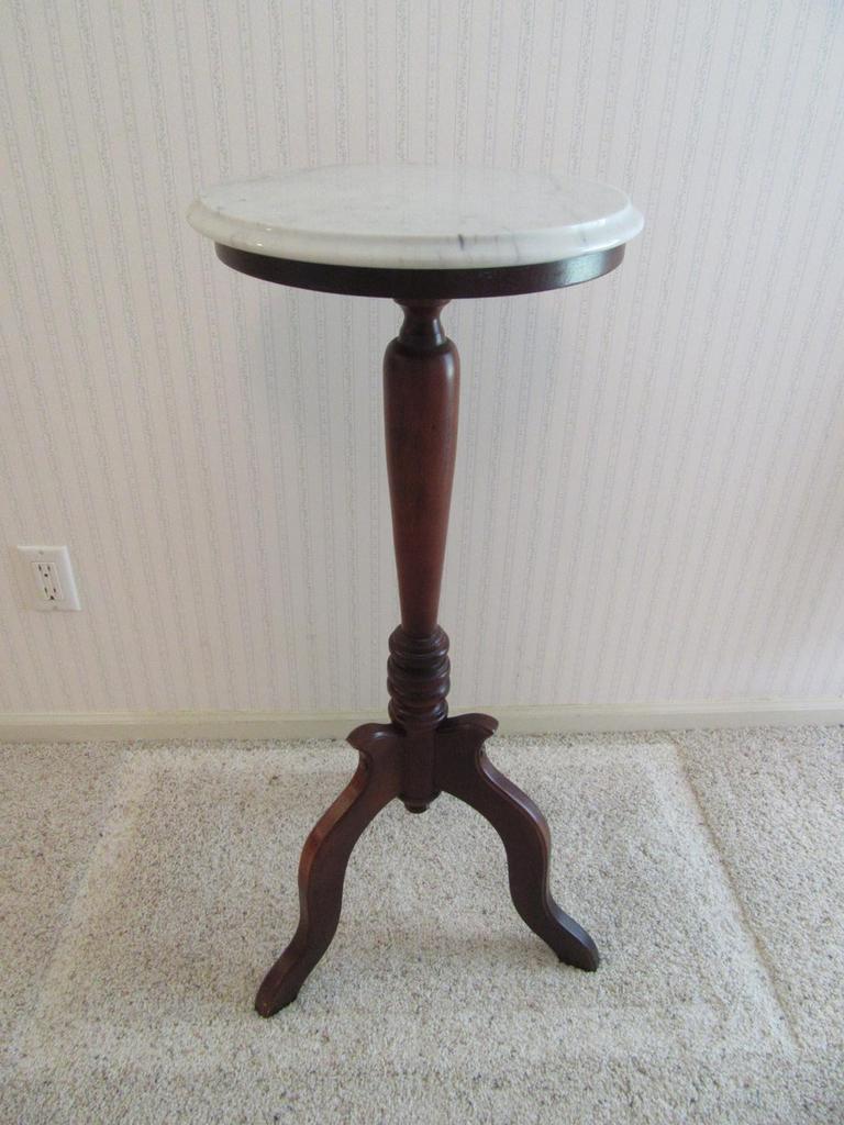 Marble top deals plant stand