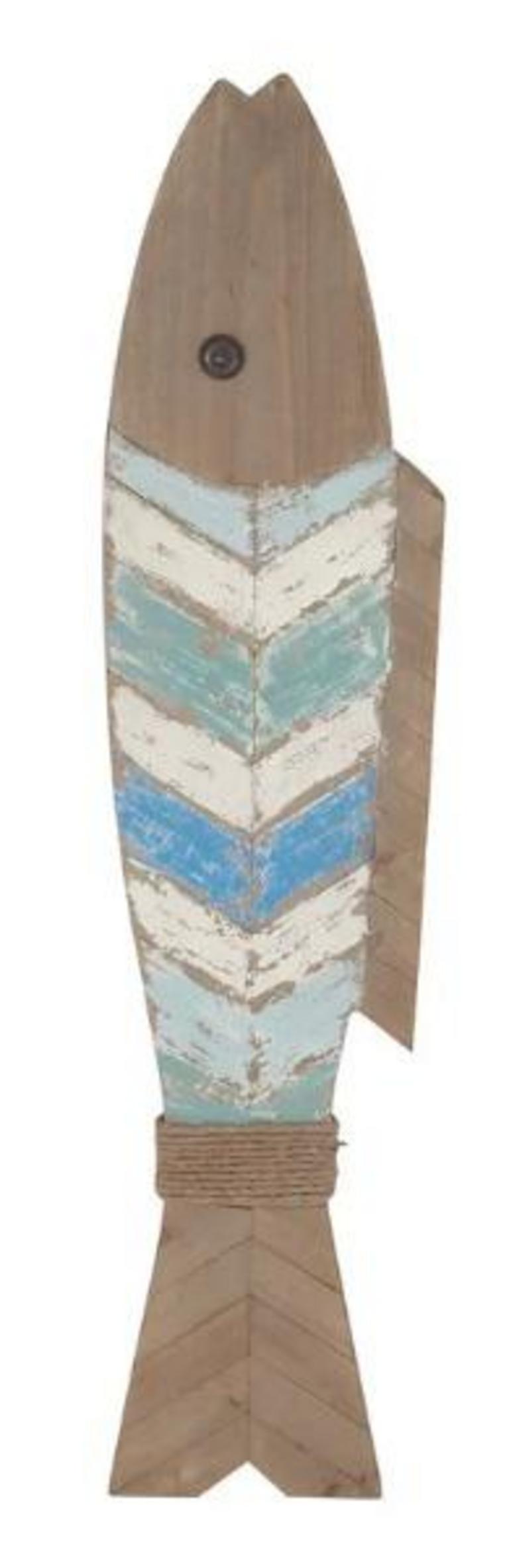 DISTRESSED FISH WALL DECOR
