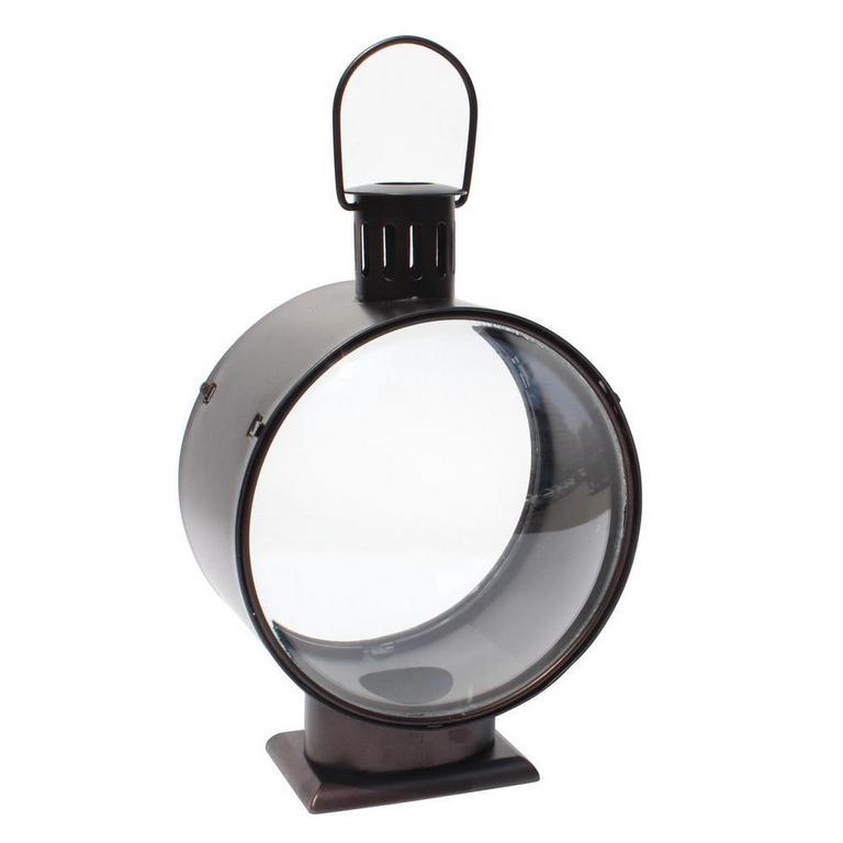 METAL LANTERN W/ GLASS