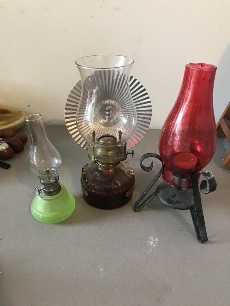 Auction Ohio Oil Lamps & Candle
