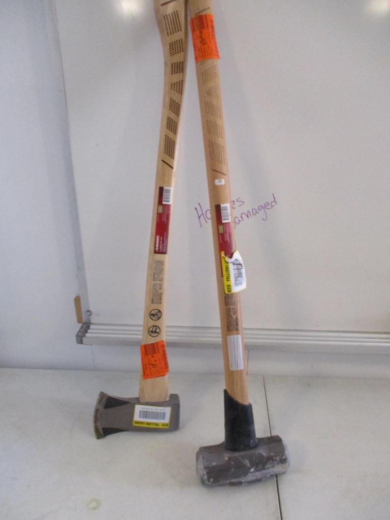 BULK LOT SLEDGE HAMMER & AXE