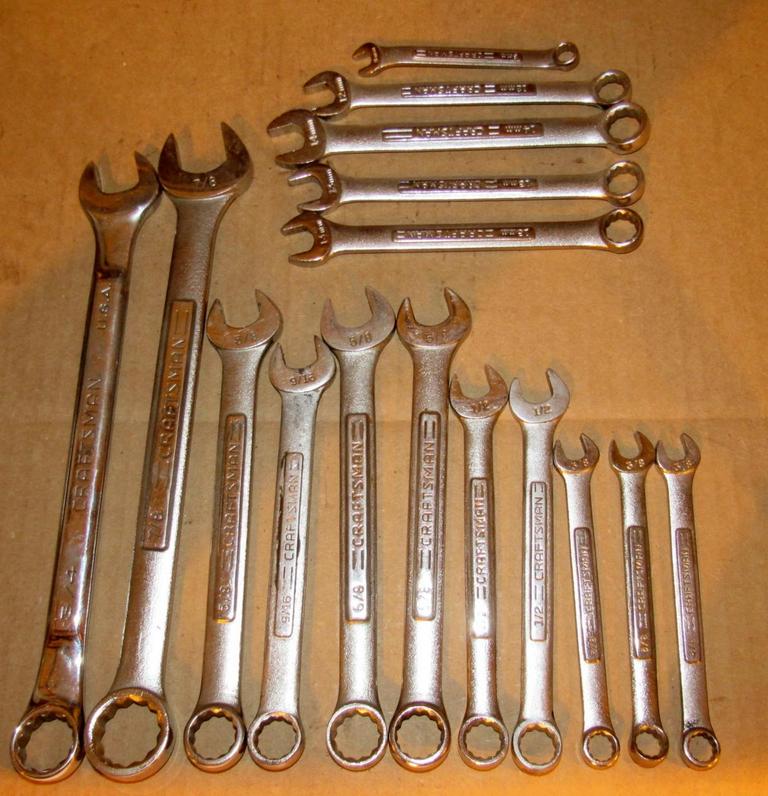 Auction Ohio Craftsman Combination Wrenches