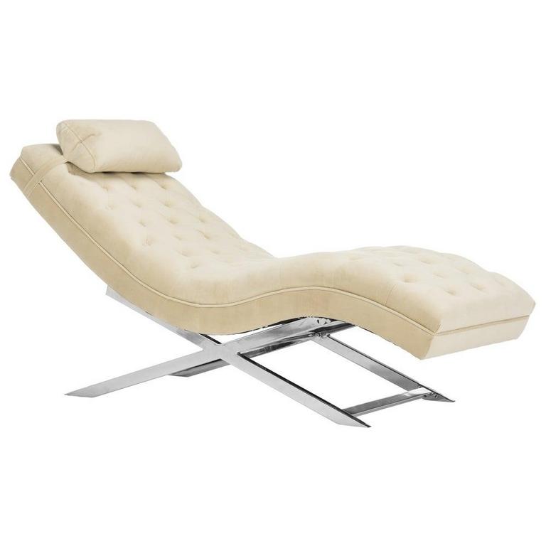 SAFAVIEH BEIGE CHAISE