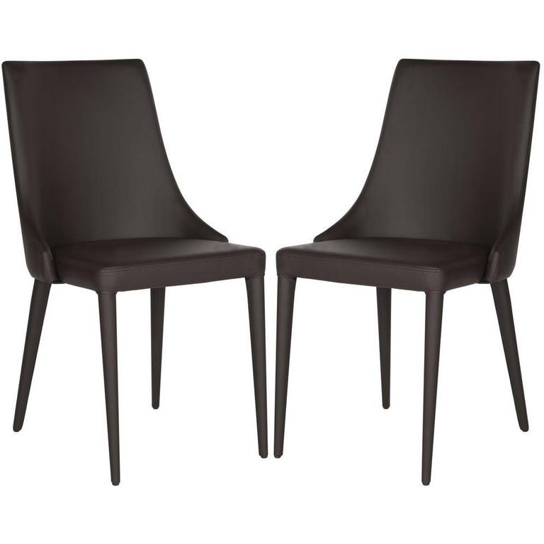 2 BROWN DINING CHAIRS