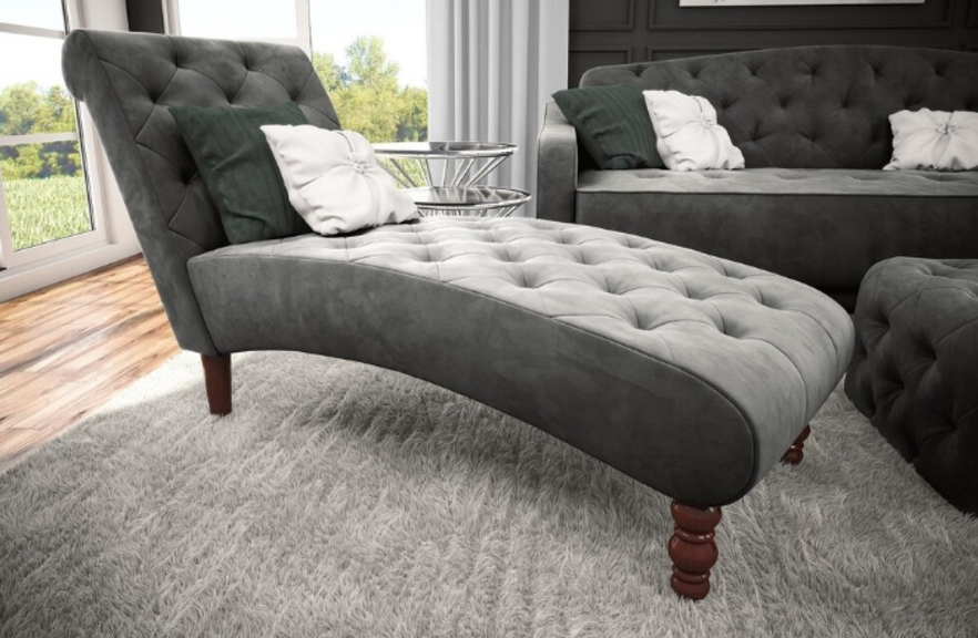 GREY NOVOGRATZ CHAISE LOUNGE