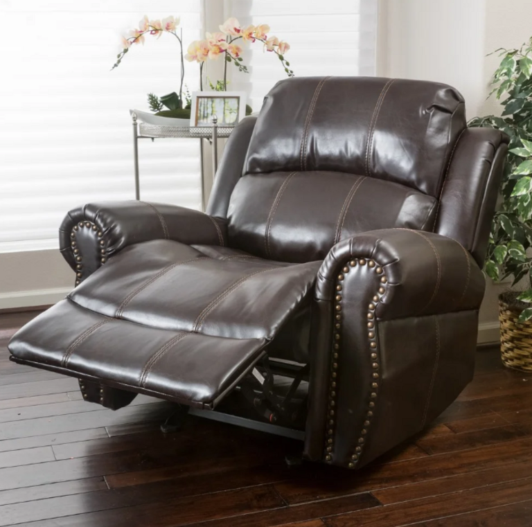 LEATHER GLIDER RECLINER