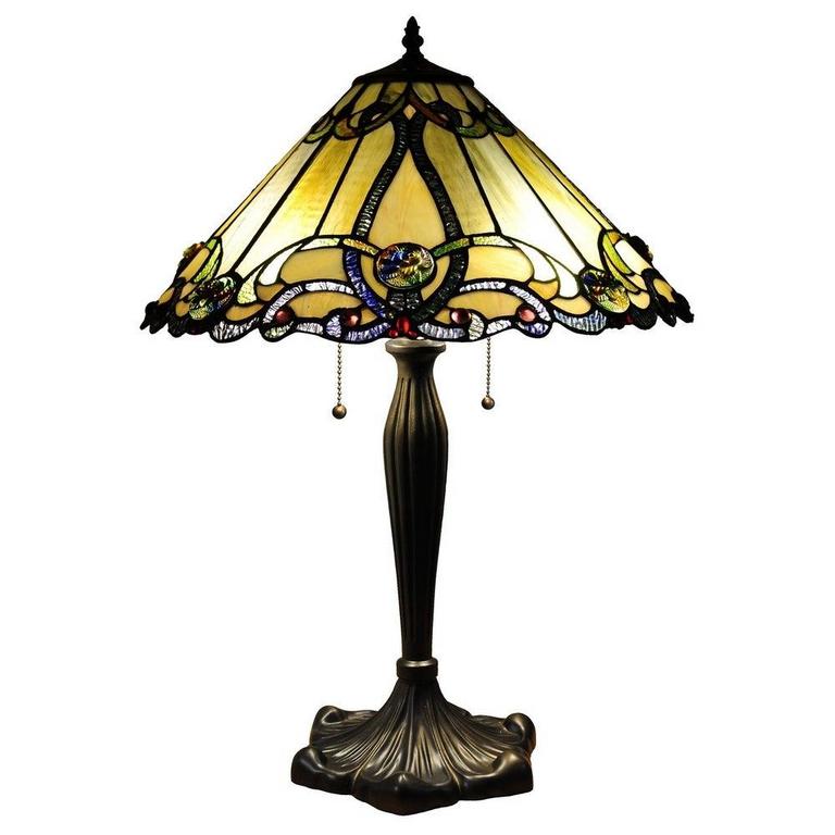 TIFFANY-STYLE 26" LAMP