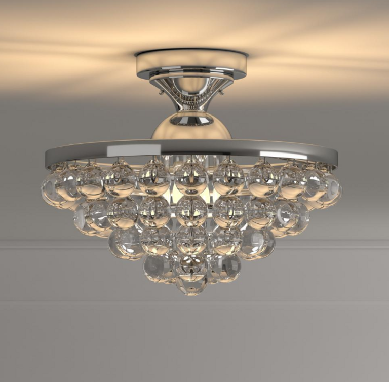 4-LT 13" PLUMBAGO SEMI-FLUSH