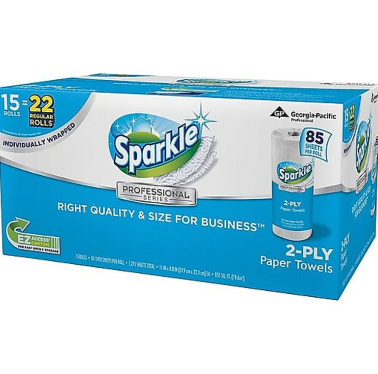 15 ROLLS SPARKLE PAPER TOWEL